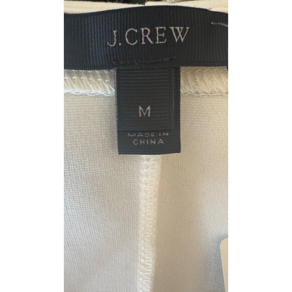 NWT J.Crew Medium Off White Sleeveless Peplum - Picture 2 of 16